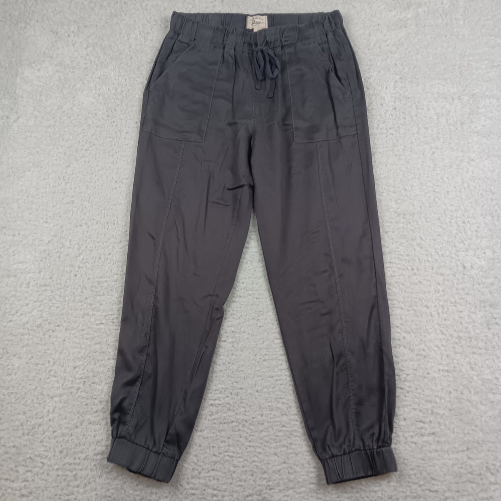 G.H. Bass & Co. Jogger Women M Gray Lyocell Elastic Drawstring Waist RN69426